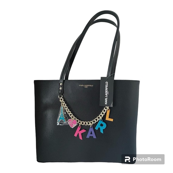 Karl Lagerfeld Bags Karl Lagerfeld Paris Black Tote Satchel Bag